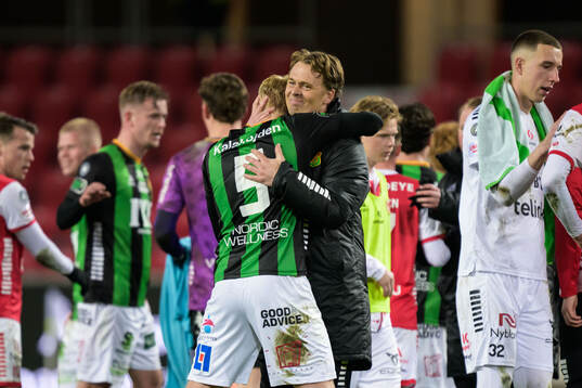 GAISs tränare Fredrik Holmberg och Robin Wendin Thomasson