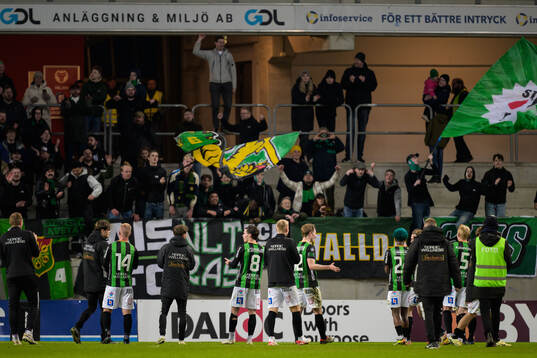 GAIS spelare jublar