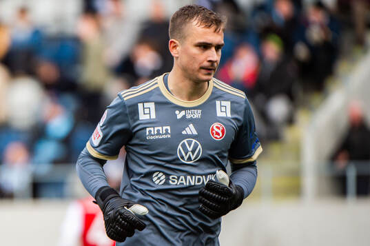 Sandvikens målvakt Felix Jakobsson