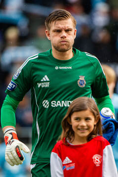 Gefles målvakt Oscar Jonsson