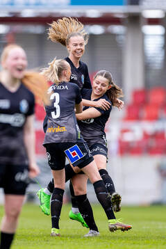Växjö DFFs Elin Nilsson jublar