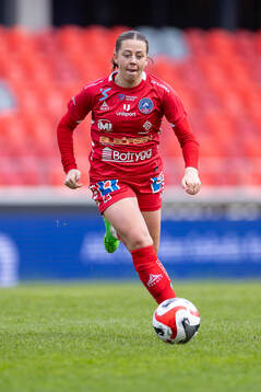 under fotbollsmatchen i Damallsvenskan mellan Växjö DFF
