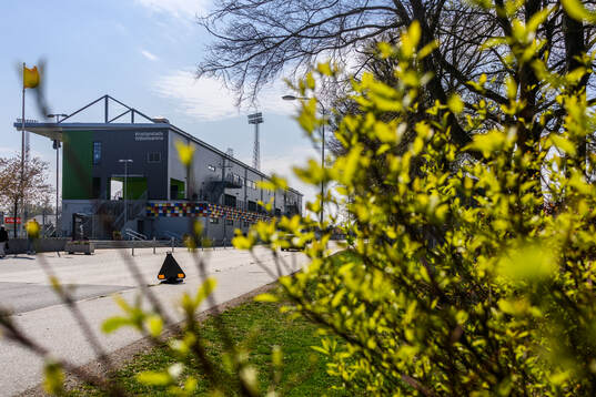Exteriör av Kristianstad fotbollsarena