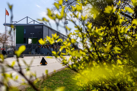 Exteriör av Kristianstad fotbollsarena