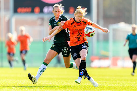 Hammarbys Ellen Wangerheim och Kristianstads Clare