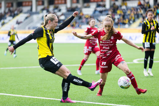 Häckens Alice Bergström och Piteås Ásla Johannesen