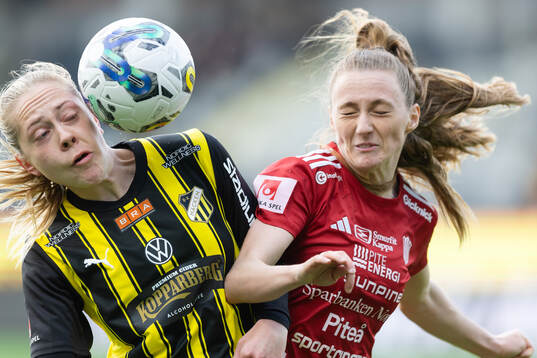 Häckens Alice Bergström och Piteås Ásla Johannesen