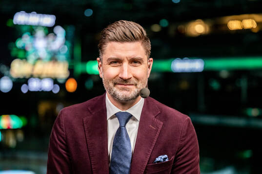 Björn Oldeen i TV4s studio
