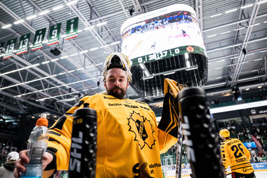 Skellefteås målvakt Gustaf Lindvall