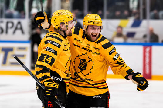 Skellefteås Andreas Johnson och Oskar Nilsson jublar