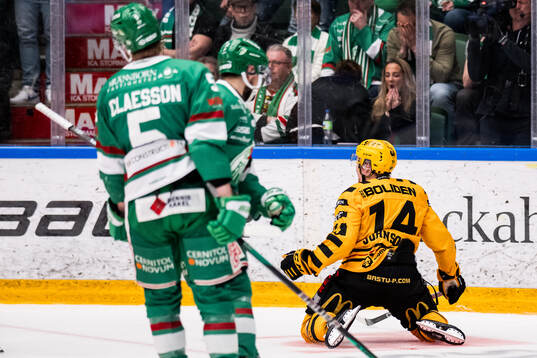 Skellefteås Andreas Johnson jublar