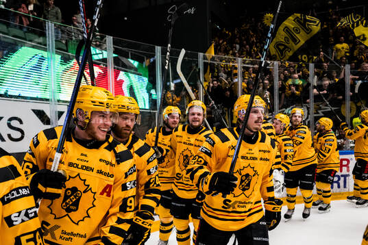Skellefteås spelare jublar