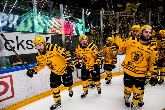 Skellefteås Andreas Johnson jublar med lagkamrater