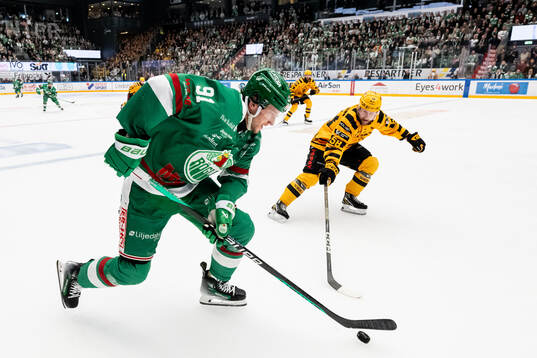 Rögles Adam Tambellini och Skellefteås Oskar Nilsson