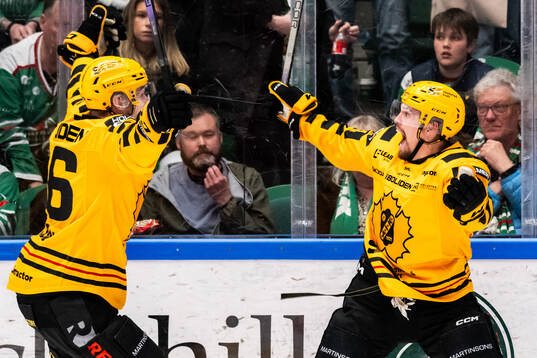 Skellefteås Andreas Johnson jublar