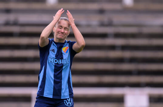 Djurgårdens Tove Almqvist deppar