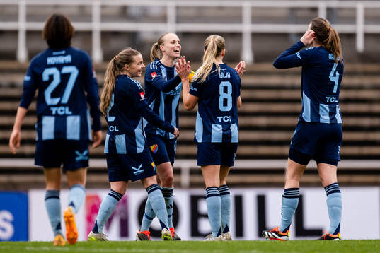 Djurgårdens Matilda Plan jublar