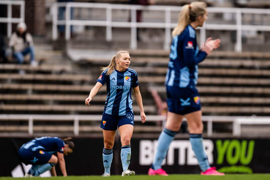 Djurgårdens Louise Hvarfner jublar