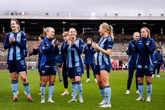 Djurgårdens spelare jublar