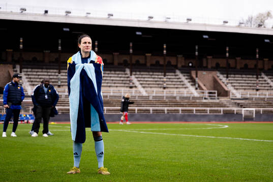 Djurgårdens Beata Kollmats jublar