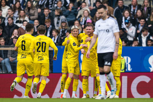 Kasper Høgh of Bodø/Glimt celebrates