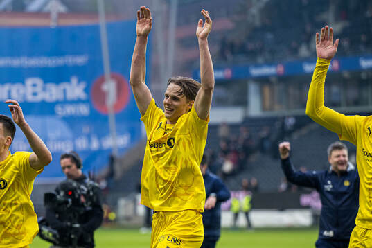 Ulrik Saltnes of Bodø/Glimt celebrates