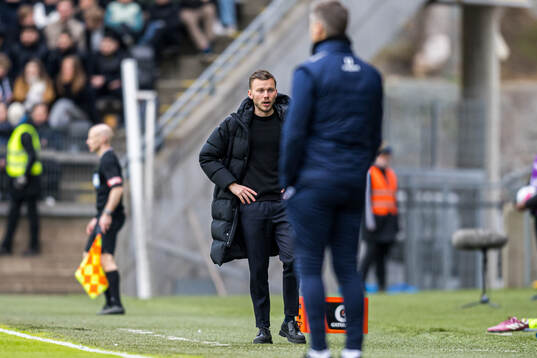 Alfred Johansson, head coach of Rosenborg, looks dejected