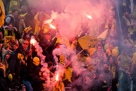 Spectators in the stands