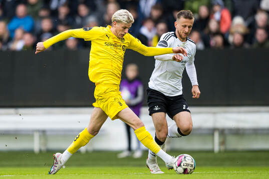 Albert Grønbæk of Bodø/Glimt and Erlend Dahl Reitan of