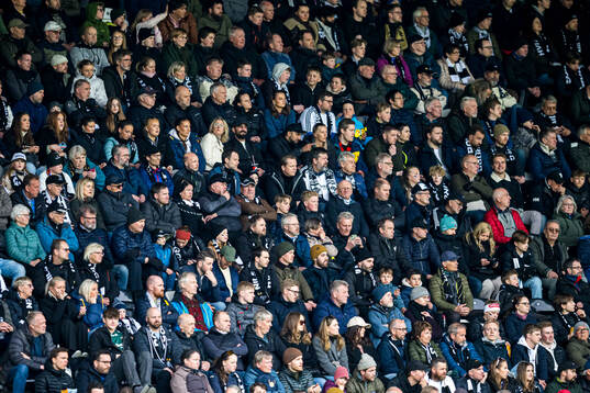 Spectators in the stands