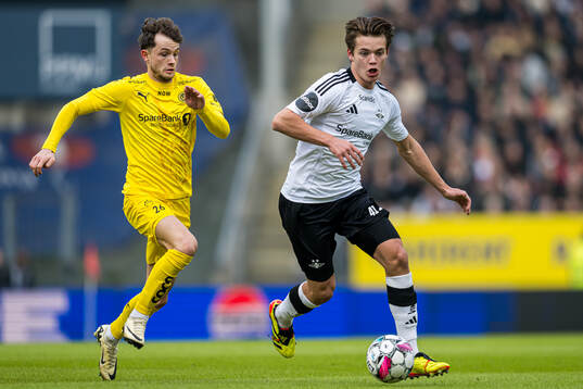 Håkon Evjen of Bodø/Glimt and Sverre Nypan of Rosenborg