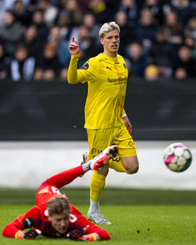 Albert Grønbæk of Bodø/Glimt celebrates