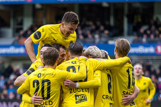 Albert Grønbæk of Bodø/Glimt celebrates
