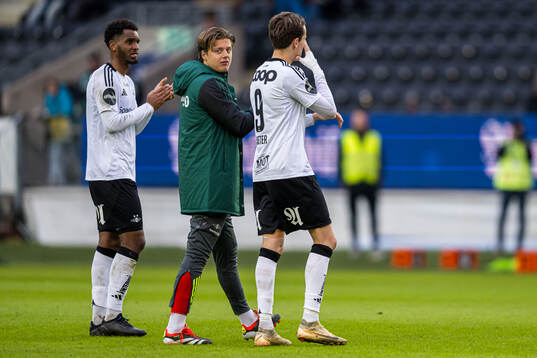 Ole Sæter of Rosenborg looks dejected