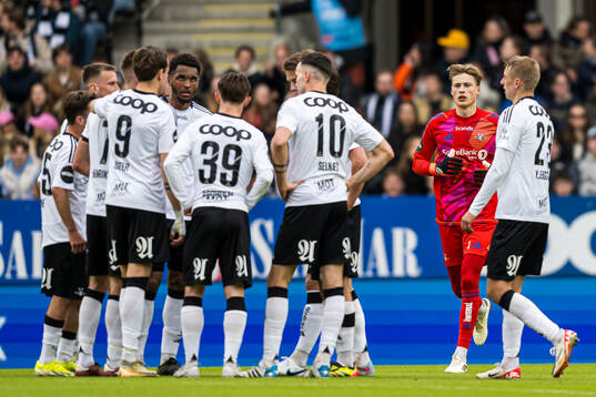 Sander Tangvik of Rosenborg looks dejected