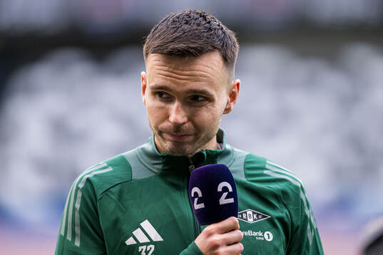 Ole Selnæs of Rosenborg looks dejected