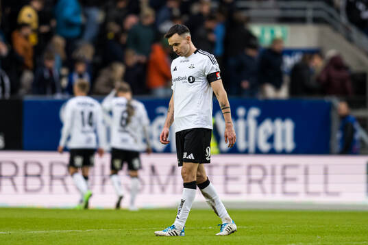 Ole Selnæs of Rosenborg looks dejected