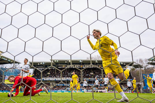 Albert Grønbæk of Bodø/Glimt celebrates