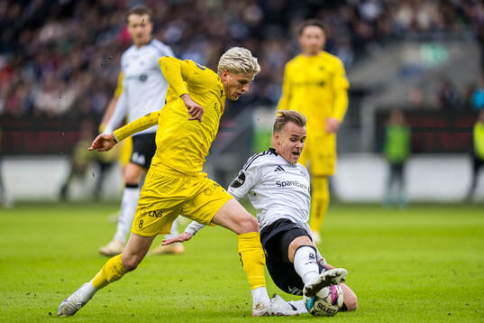 Albert Grønbæk of Bodø/Glimt and Santeri Leevi Oliver