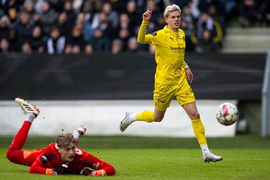 Albert Grønbæk of Bodø/Glimt celebrates