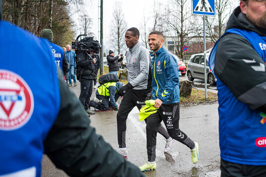 Akinsola Akinyemi and Amin Mimoun Nouri of KFUM