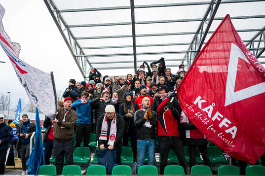 Spectators in the stands