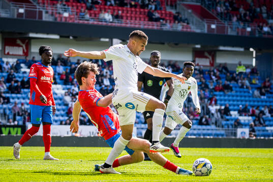 Helsingborgs Wilhelm Loeper och Östersunds Erick Brendon