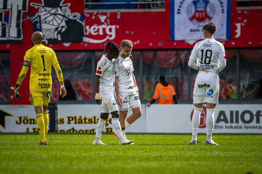 Östersunds Aly Keita, Mykola Musolitin, Yannick Armel
