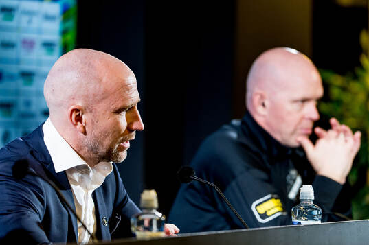 Malmö FFs tränare Henrik Rydström och AIKs tränare