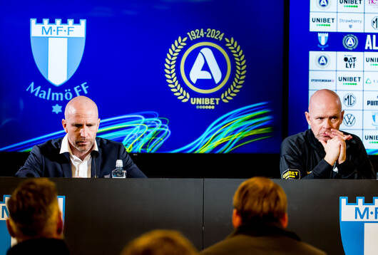 Malmö FFs tränare Henrik Rydström och AIKs tränare