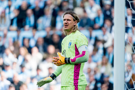 Malmö FFs målvakt Johan Dahlin