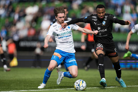 Värnamos Carl Johansson och Halmstads Marcus Olsson