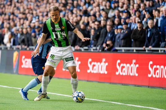 Djurgårdens Samuel Dahl och GAISs Gustav Lundgren