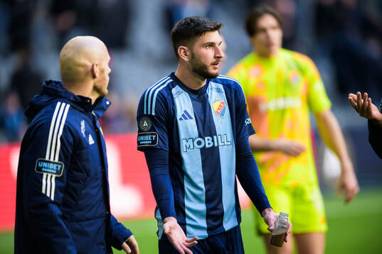 Djurgårdens Magnus Eriksson och Besard Sabovic